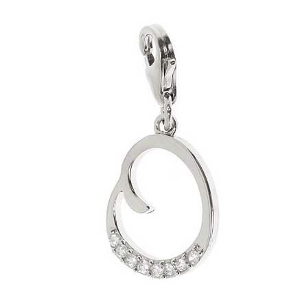 COLGANTE CHARM LETRA "O" C383