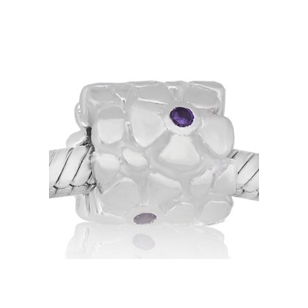 ABALORIO FLORES PIEDRAS MORADAS PAP591