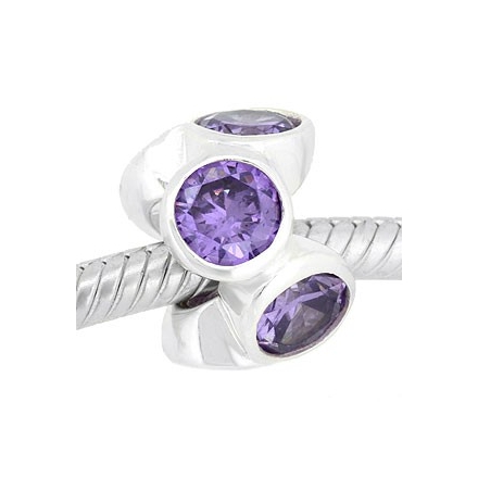 ABALORIOS CON PIEDRAS MORADAS PAP597