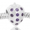 ABALORIOS FRESA CON PIEDRAS MORADAS PAP636