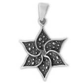 COLGANTE DE PLATA FLOR ESTRELLA 172439