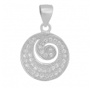 COLGANTE DE PLATA ESPIRAL C189
