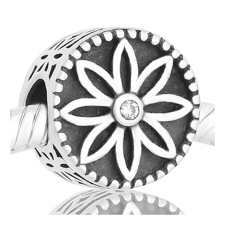 ABALORIO puntos con piedras rosa