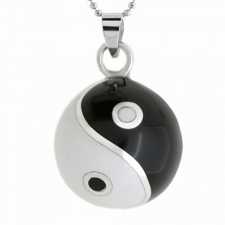 Llamador de Angeles 16 mm Yin Yan esmalte