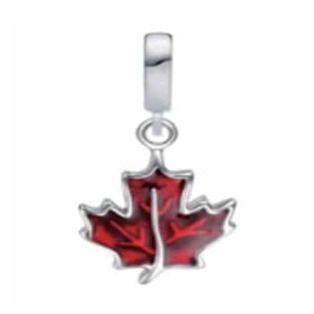 Hoja con esmalte rojo