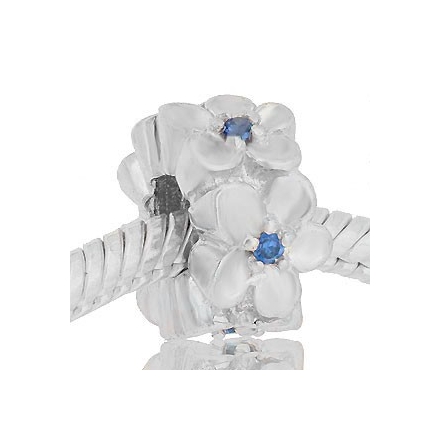 ABALORIOS FLORES PIEDRAS AZUL PAP78