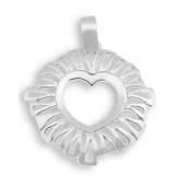 COLGANTE DE PLATA CORAZON GRANDE 172232